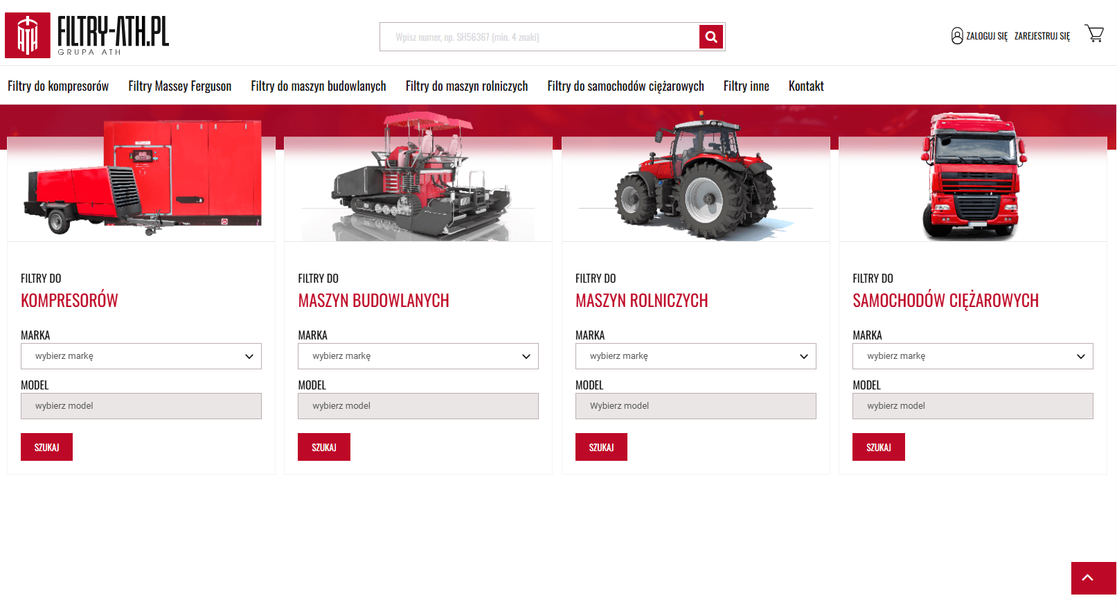 ATH Filters - Industrial Product Website